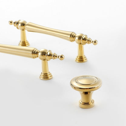 Brass Cabinet Handles with Vintage Gold Finish