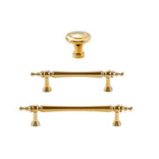 Brushed Brass Cupboard & Cabinet Door Pull Handle & Knob 16-128mm
