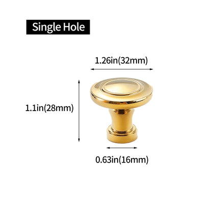 Brass Cabinet Handles with Vintage Gold Finish