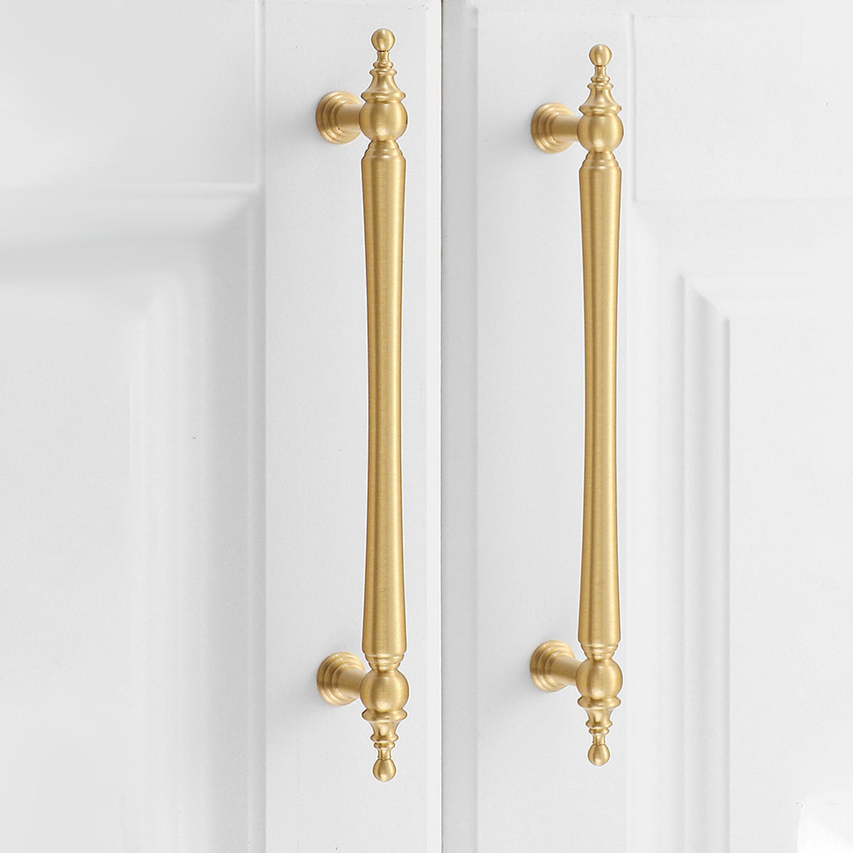 Brass Cabinet Handles with Vintage Gold Finish