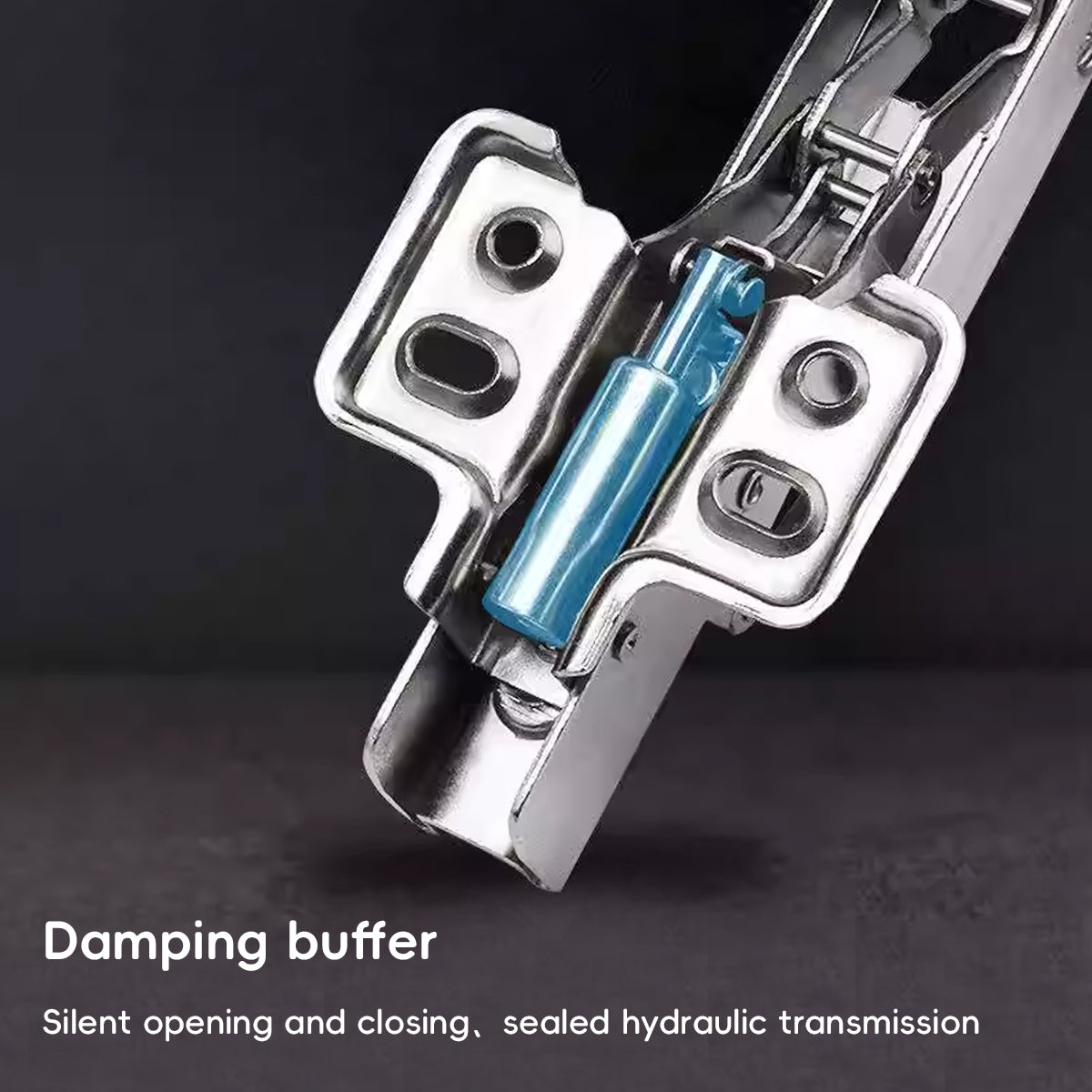 2 Pcs Cabinet Door Hinge for Frameless with Screws
