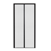 Black Magnetic Closure Fiberglass Mesh Anti Mosquito Door Curtain