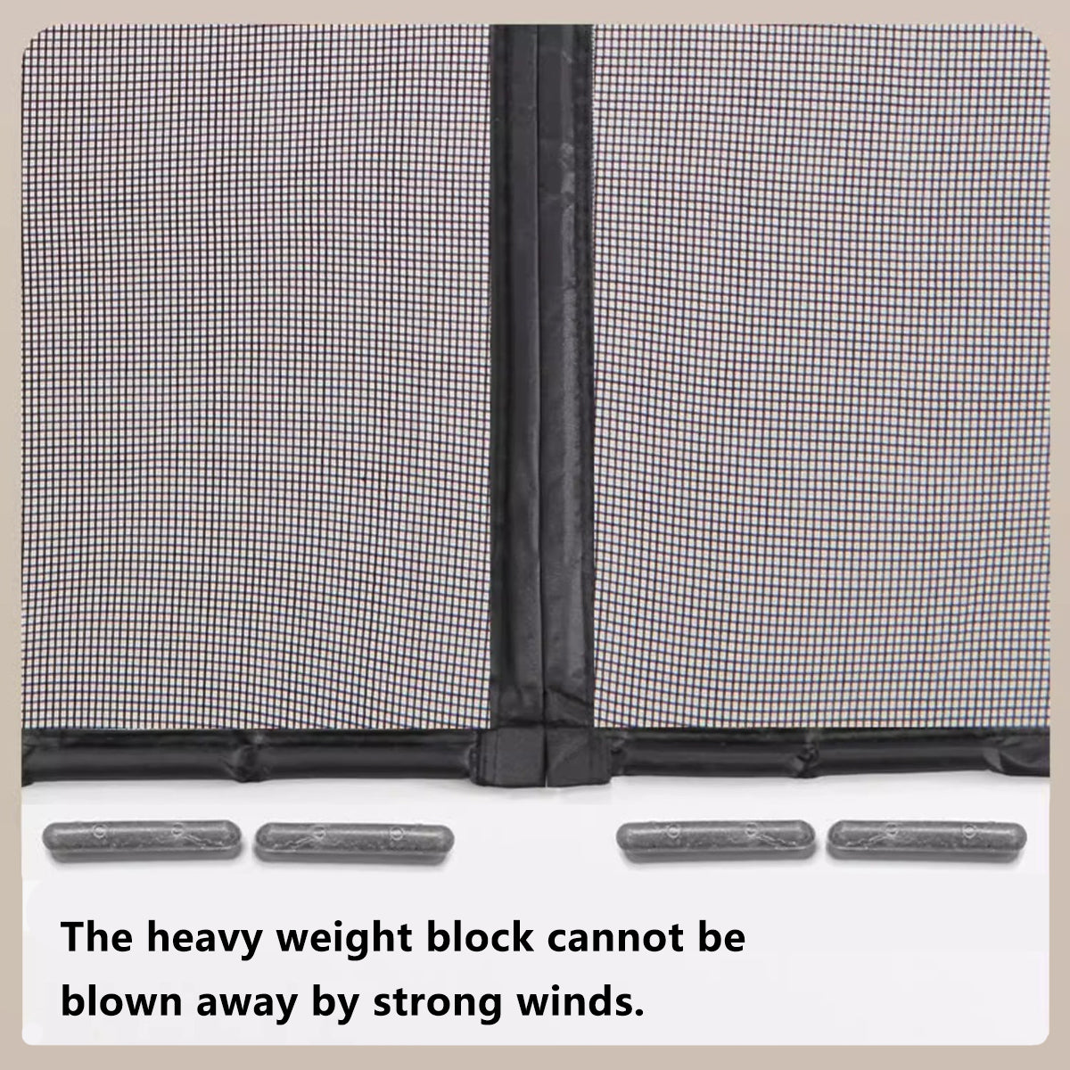 Black Magnetic Closure Fiberglass Mesh Anti Mosquito Door Curtain