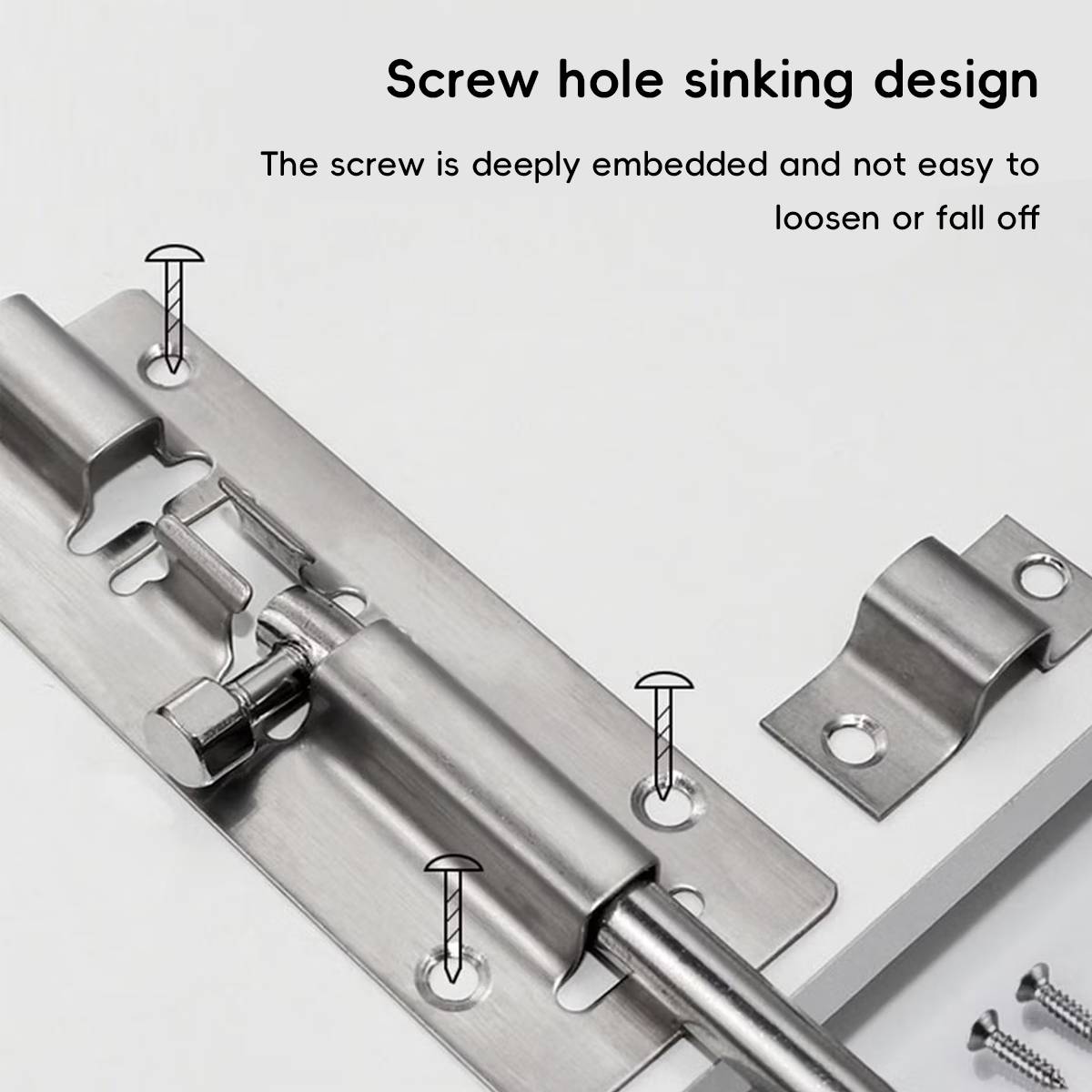 Anti-theft Zinc Alloy Door Bolt 4–5 Inch