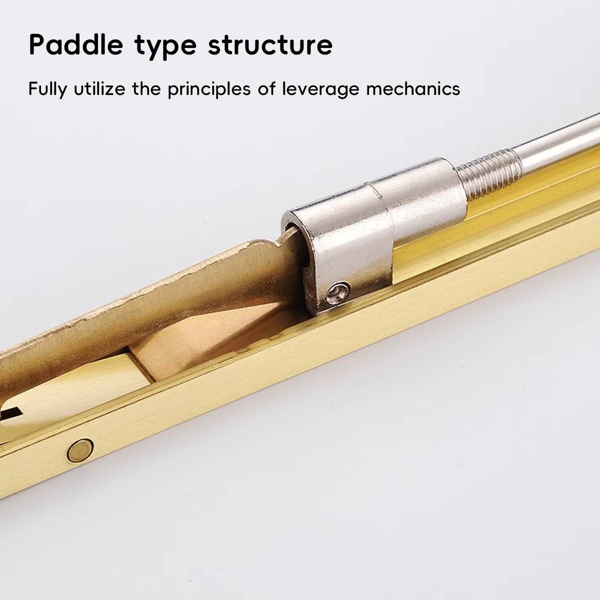 2 Pcs One-Piece Molding Door Bolt Set for Cabinets