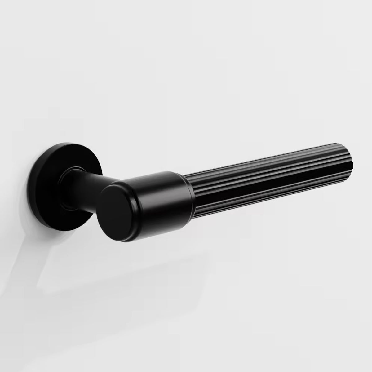 Fluted Zinc Alloy Interior Privacy Lever Handle 155mm - view 9