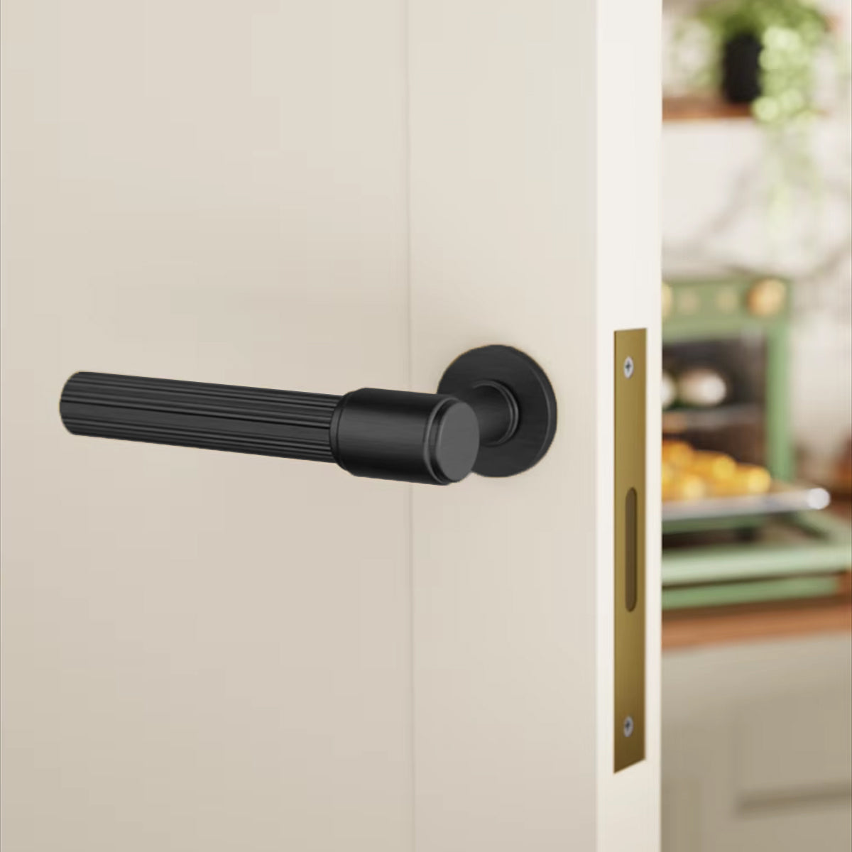 Interior Door Handle with Embossed Anti-Slip Grip