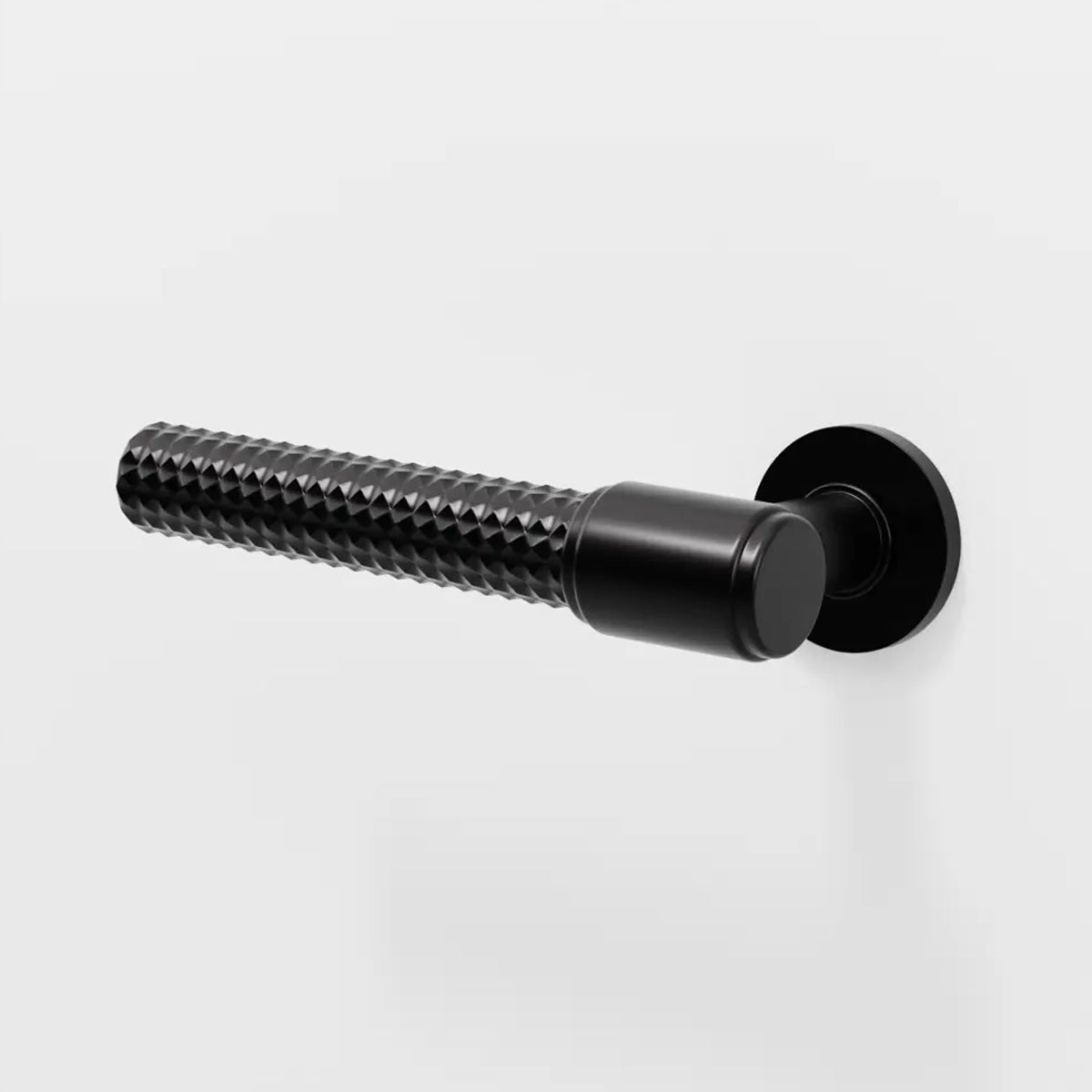 Matte Black Zinc Alloy Interior Lever Handle 155mm