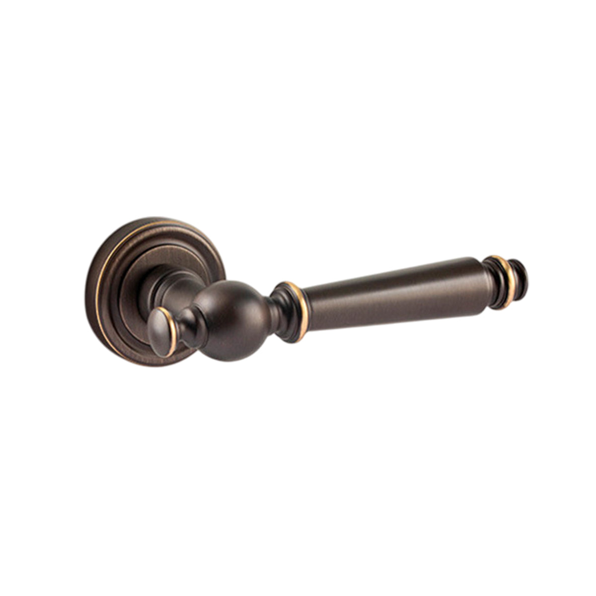 Coffee Bronze Brass Interior Lever Handle Set 150mm
