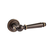Coffee Bronze Brass Interior Lever Handle Set 150mm