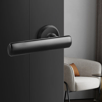 Brass Interior Door Handle Lock Set Privacy