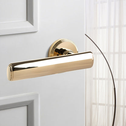 Brass Interior Door Handle Lock Set Privacy