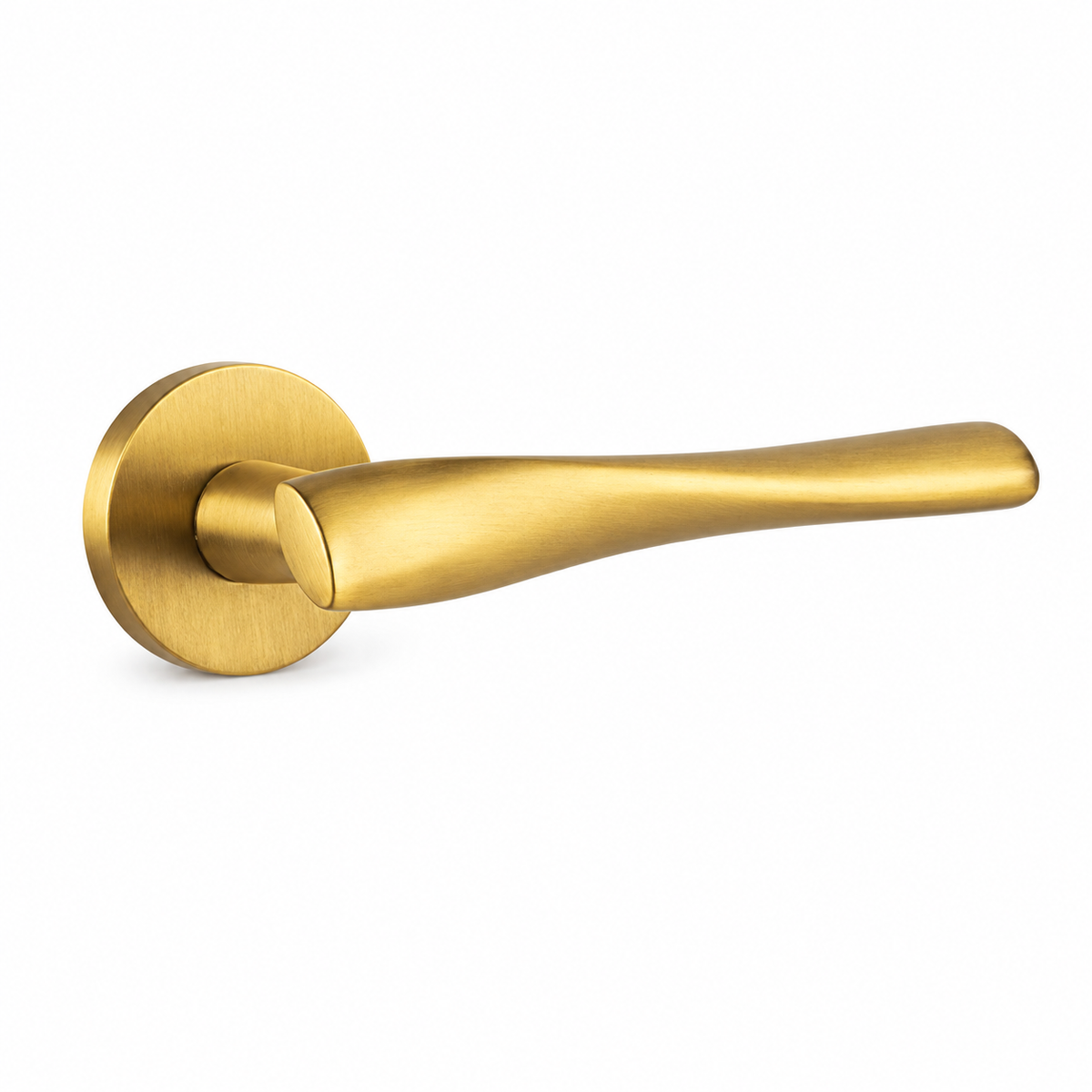 French Bronze Brass Passage Lever Handle Set 140mm