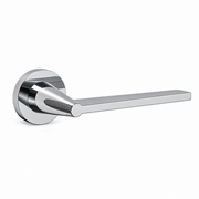 Silver Brass Zinc Alloy Passage Lever Handle Lock Set 135mm