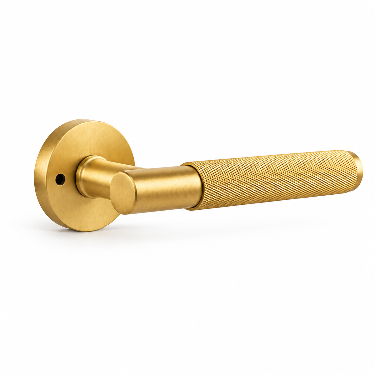 Gold Zinc Alloy Privacy Lever Handle Set 142mm