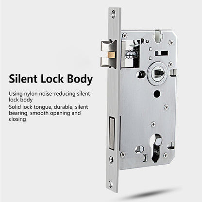 Zinc Alloy Interior Door Handle Lock Set for Bedroom Privacy