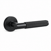Matte Black Zinc Alloy Privacy Lever Handle 142mm