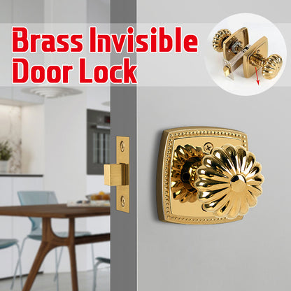 Pumpkin Brass Interior Door Lock with Silent Ring Design