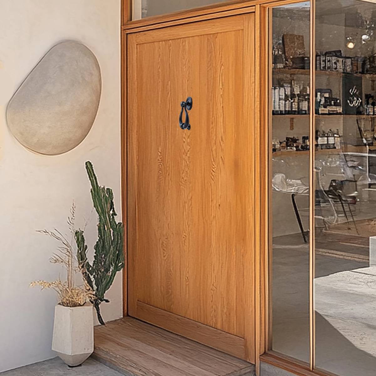 2 Pcs Door Knockers with Smooth Surface for Home