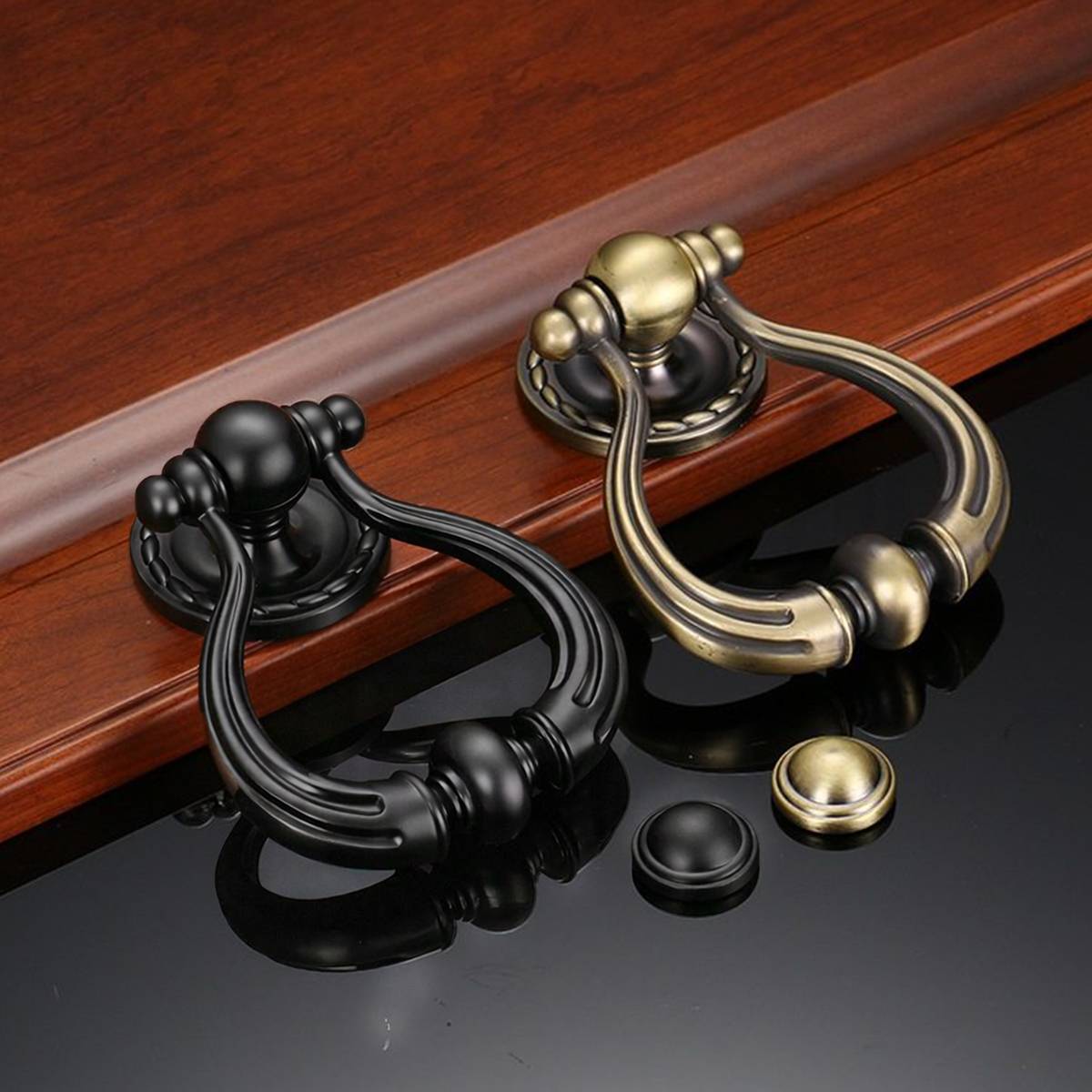 2 Pcs Door Knockers with Smooth Surface for Home