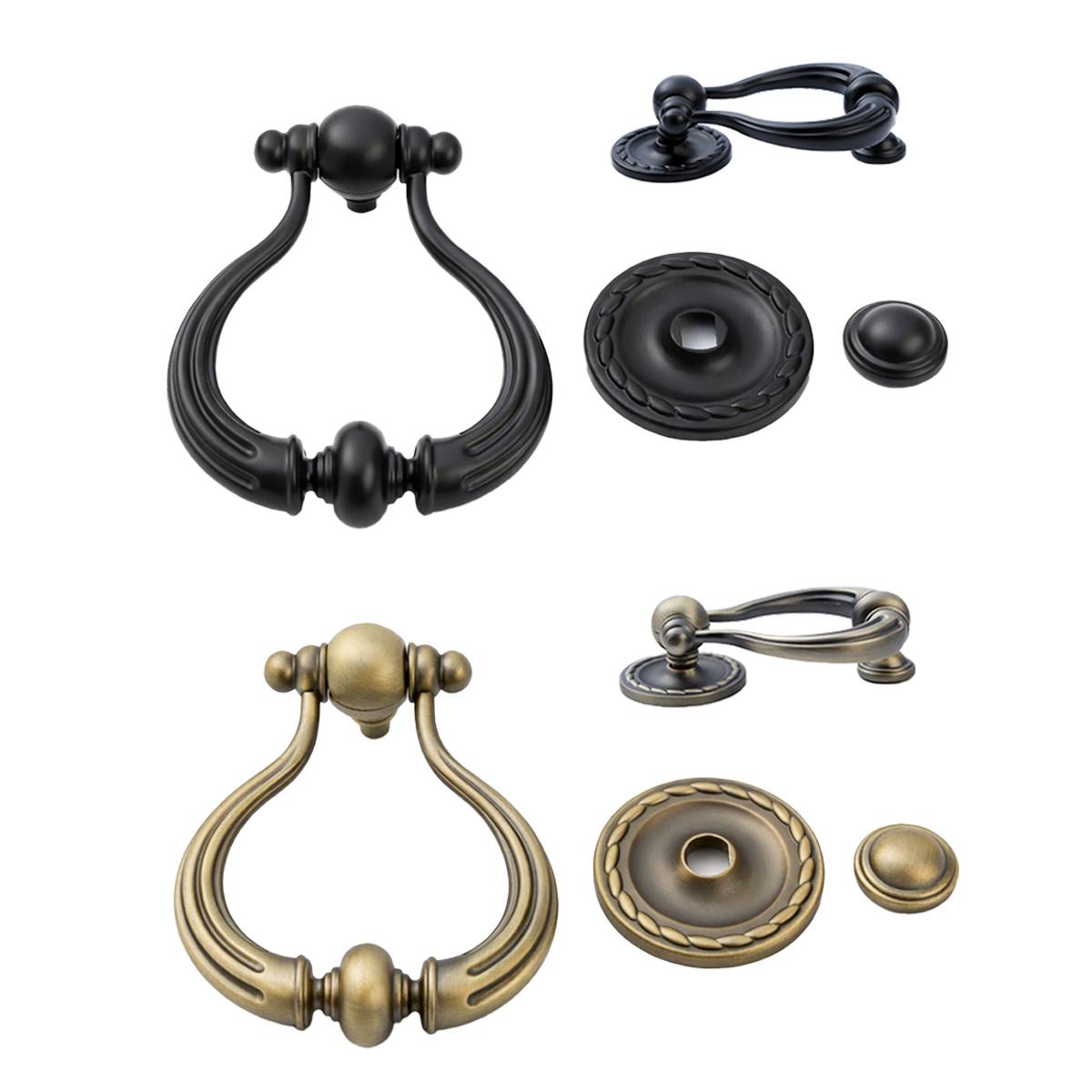 2 Pcs Door Knockers with Smooth Surface for Home