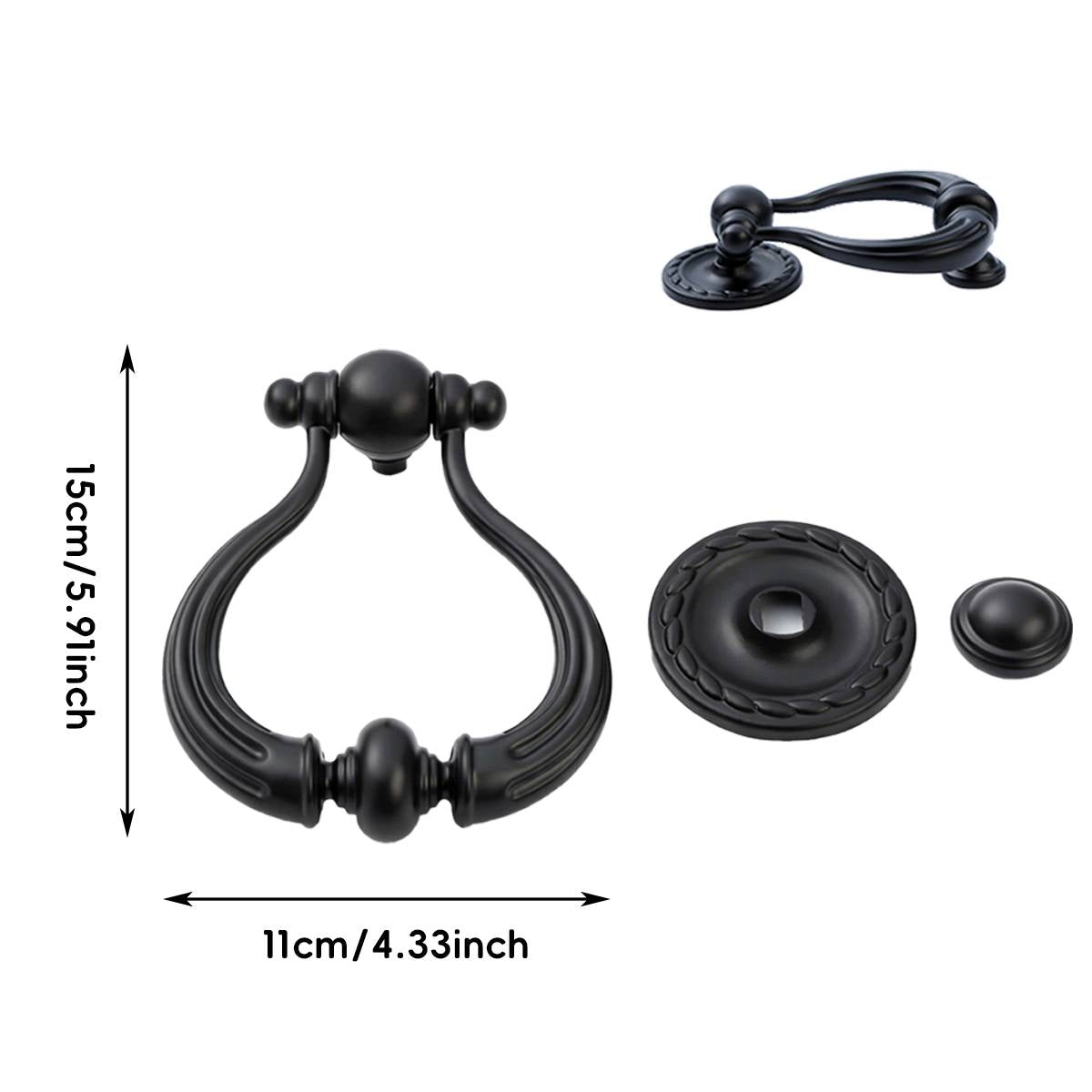2 Pcs Door Knockers with Smooth Surface for Home