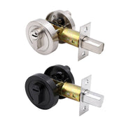 Plain Zinc Alloy Double-Sided Door Lock With Brass Core