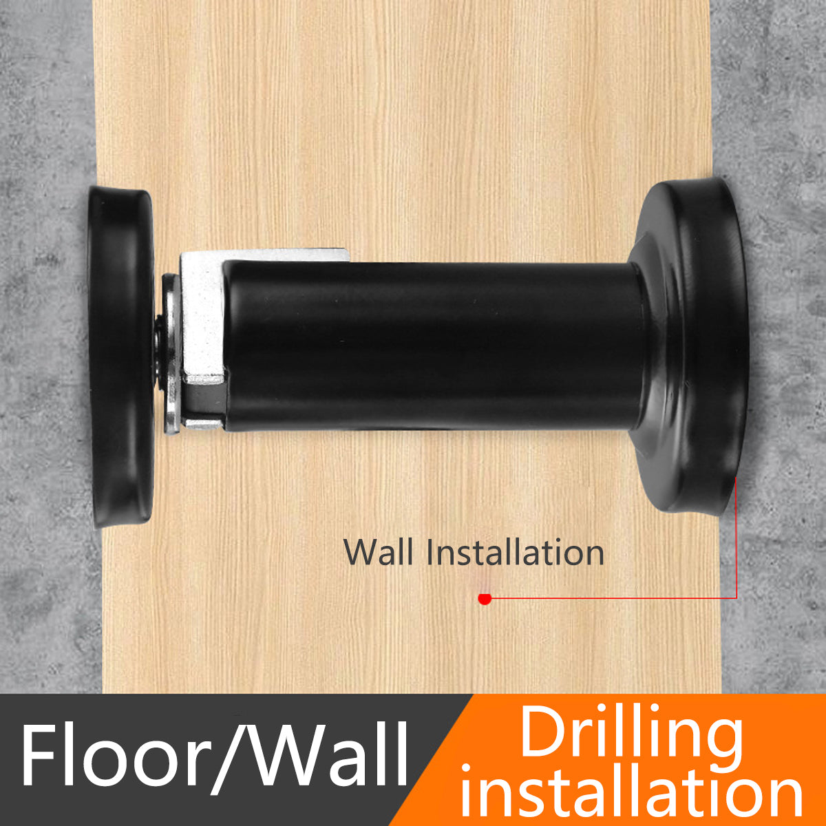 Magnetic Door Stop Wall or Floor Mount with Buffer