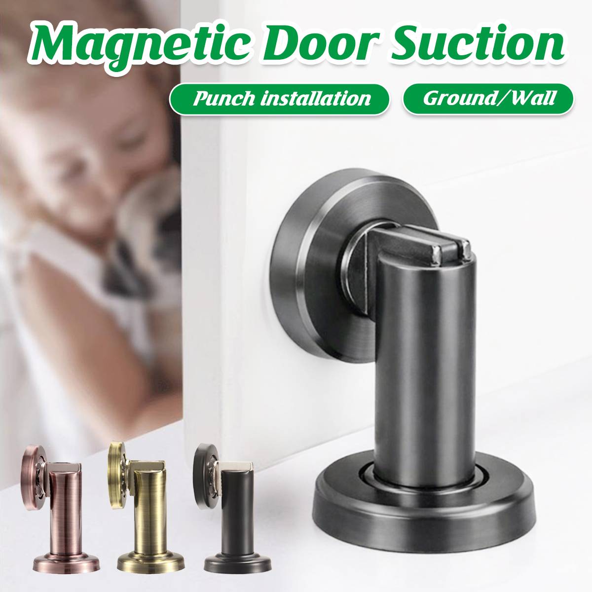 Magnetic Door Stop for Interior Doors