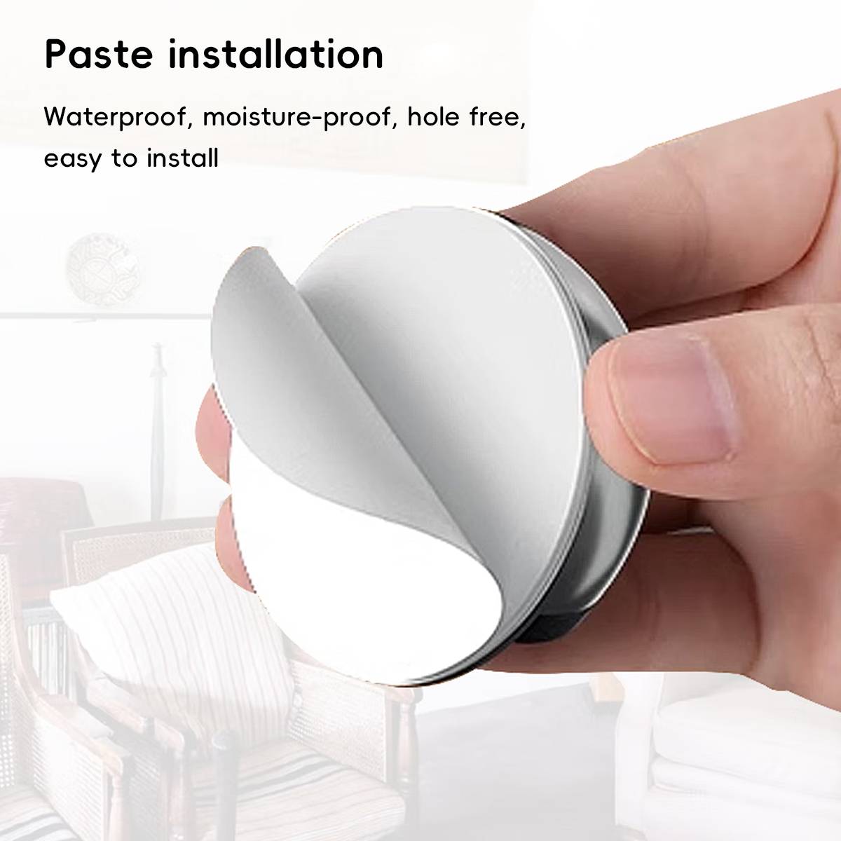 2 Pcs Rubber Door Stop with Anti-Collision Noise