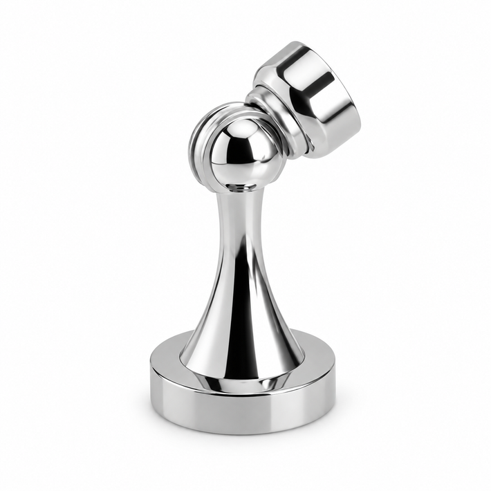 Magnetic Stoppers Wall/Floor Mount - Bright Silver