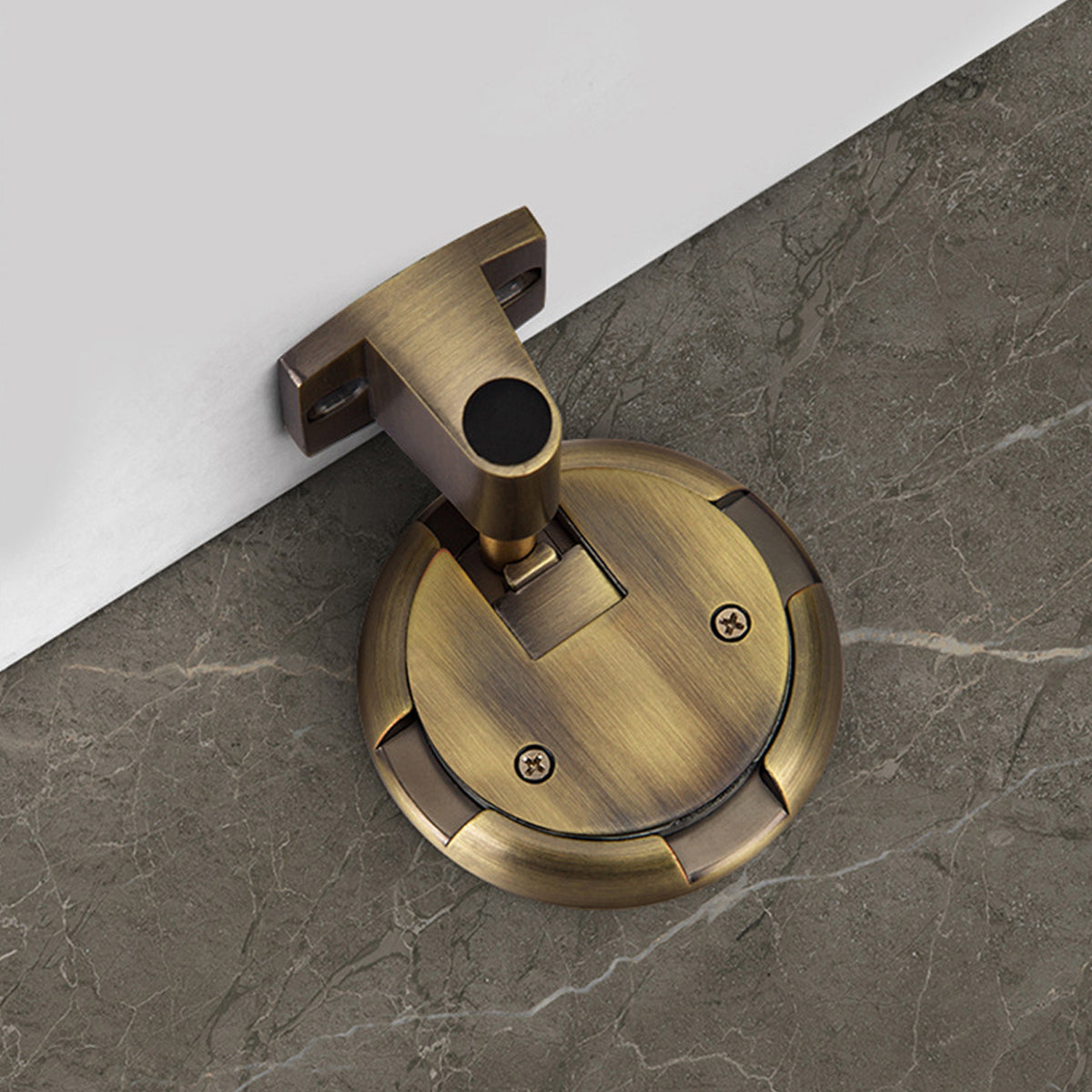 Bronze Zinc Alloy Floor-mounted Stoppers Push-Lock 63mm