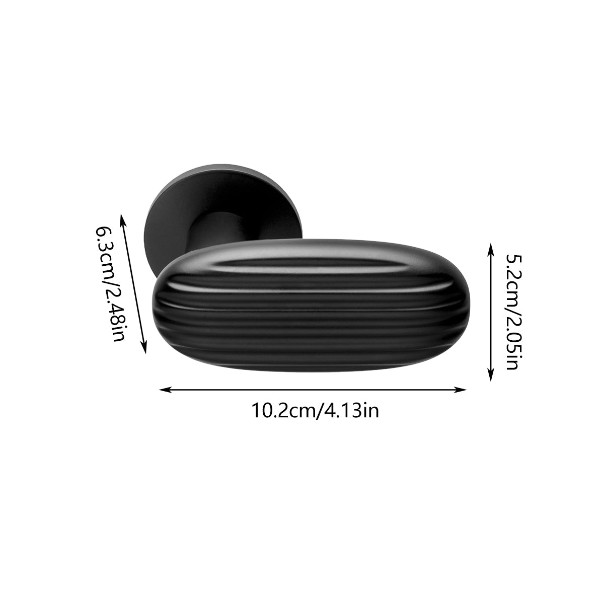 Zinc Alloy Interior Privacy Lever Handle 102mm - view 12