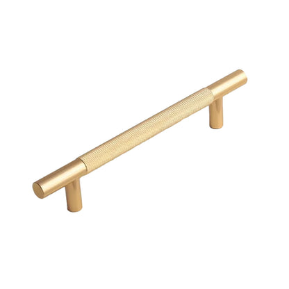 Gold Knurled Full Copper Cabinet Handle for Drawers