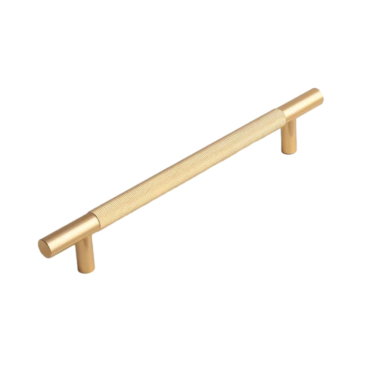 Gold Knurled Brass Cupboard & Cabinet Door Pull Handle 96-320mm