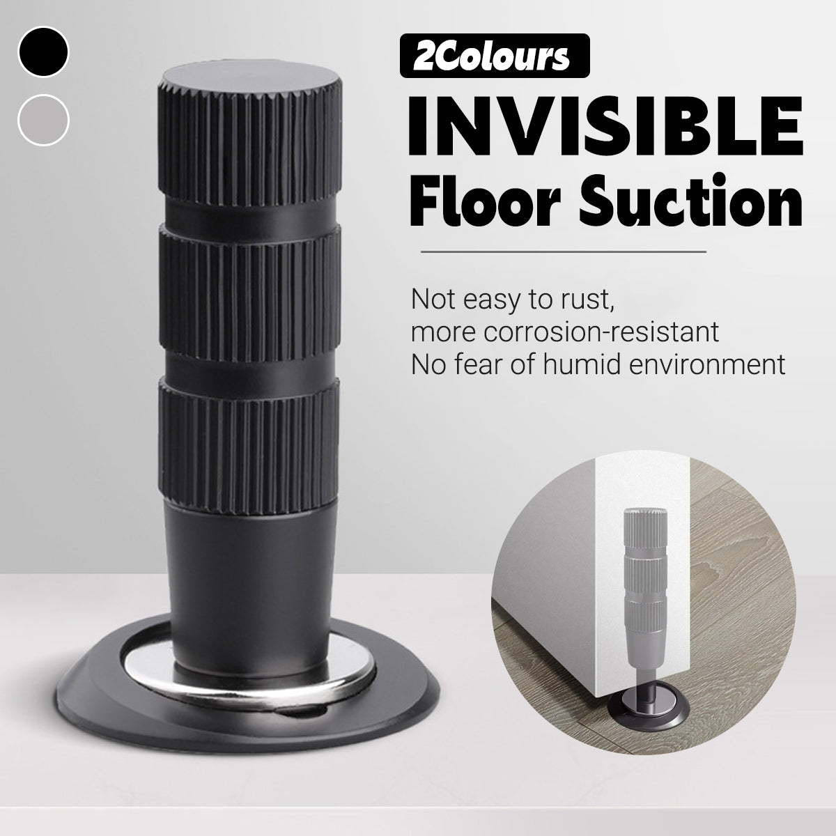 Concealed Magnetic Floor Door Stopper Retractable