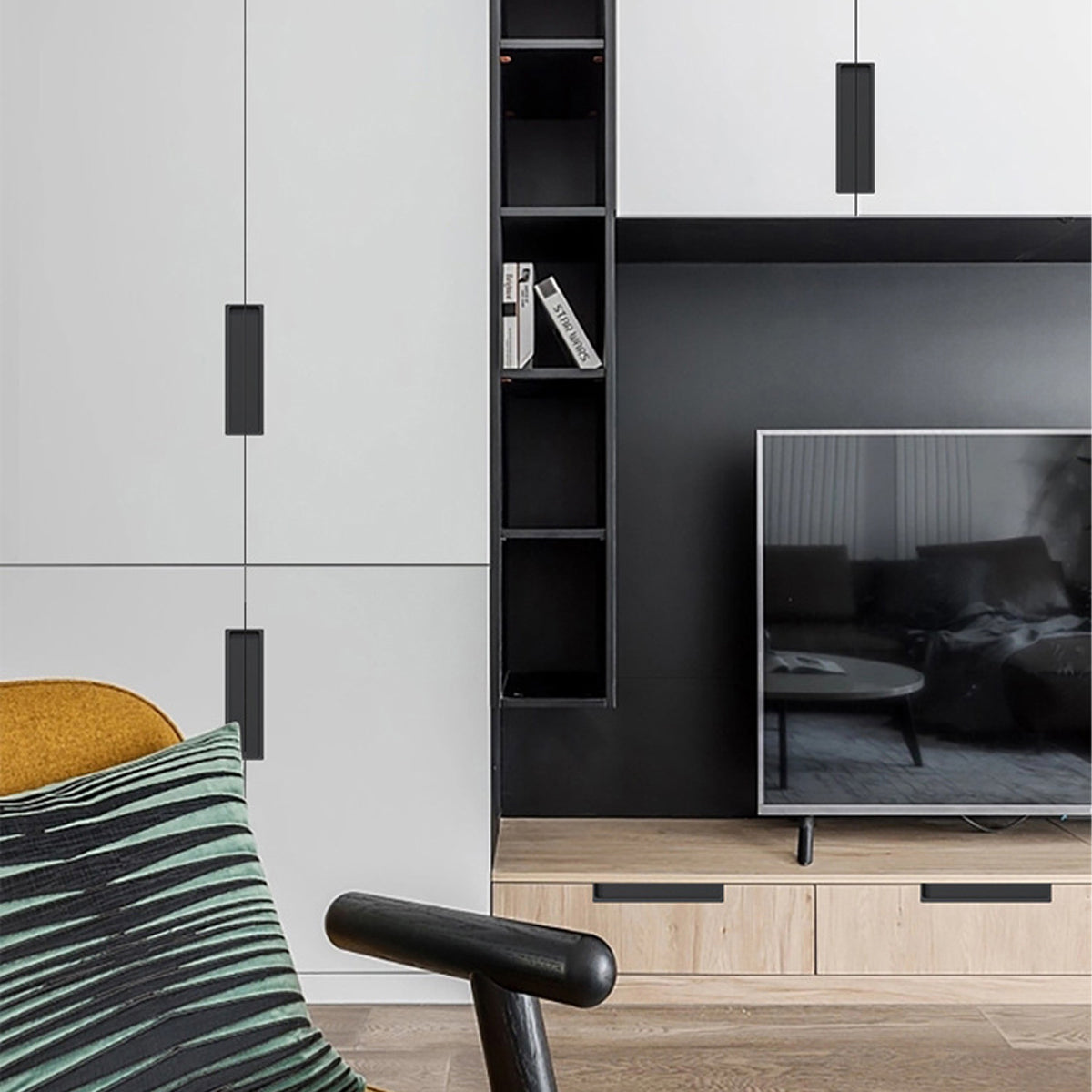 Recessed Cabinet Handle with Hidden Slot Pull