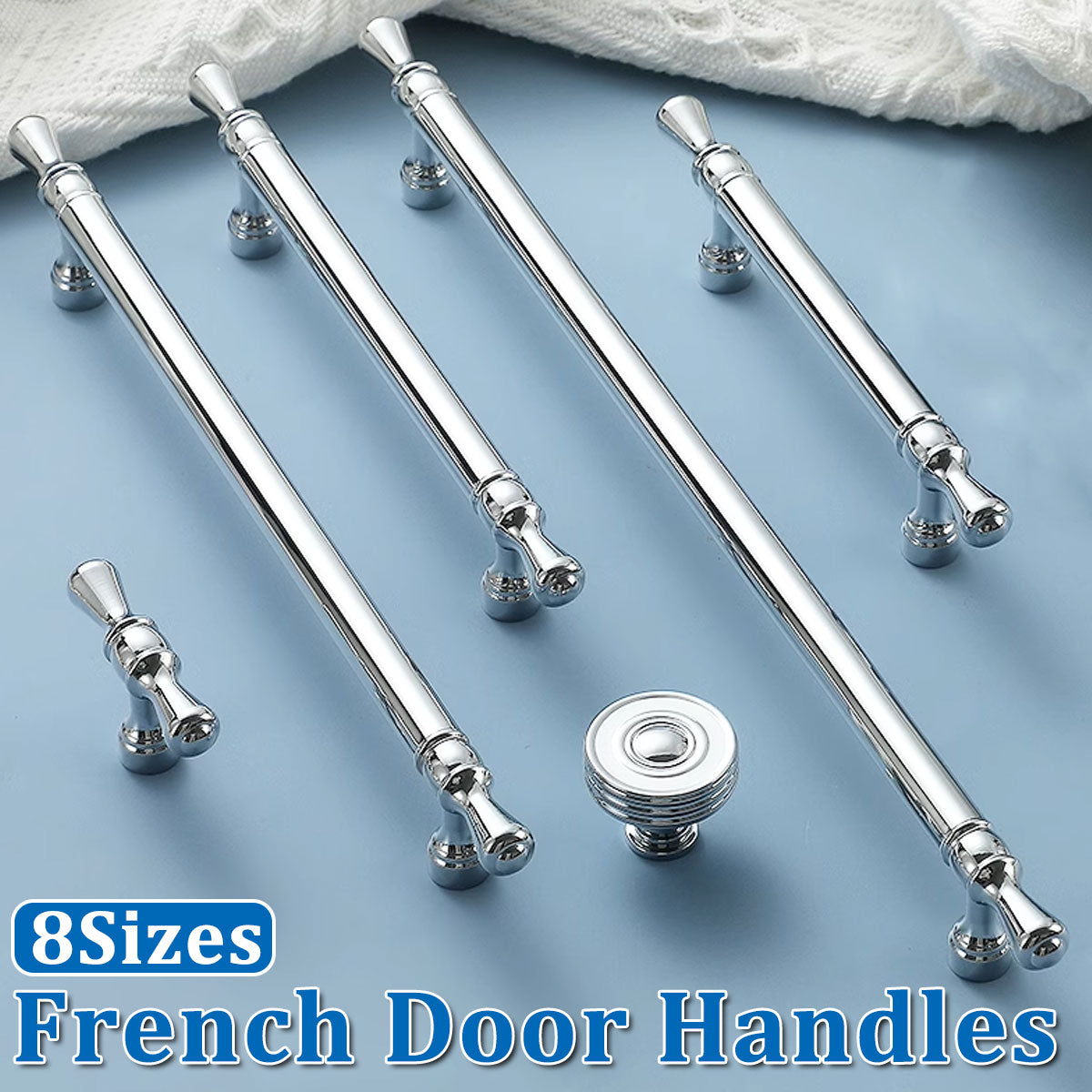 Silver Copper Cabinet Handle with Polished Finish 96–256mm