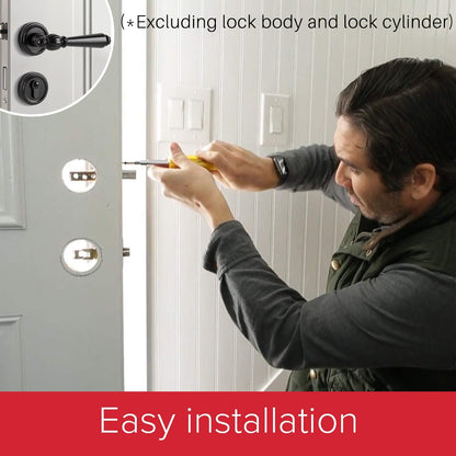 Retro Door Handle 145mm with Embedded Install