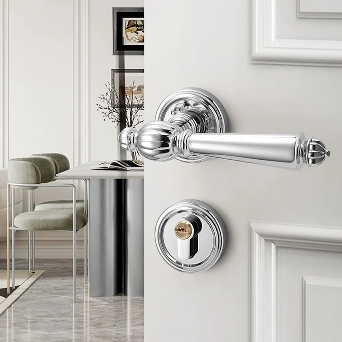 Retro Door Handle 145mm with Embedded Install