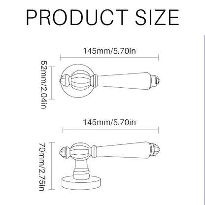 Retro Door Handle 145mm with Embedded Install