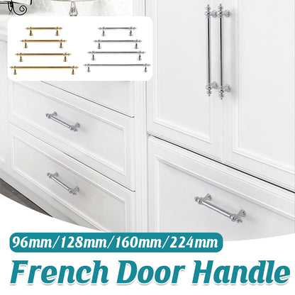 French Brass Cabinet Handle with Plated Finish