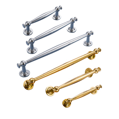 Brass Wardrobe Handle with Gold or Silver Finish