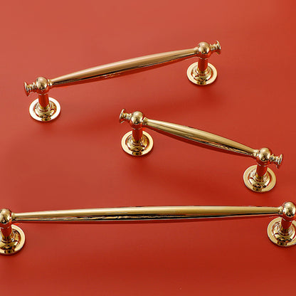 Brass Wardrobe Handle with Gold or Silver Finish