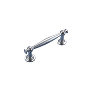 Silver Brass Cupboard & Cabinet Door Handle Pull 96-192mm Hole Spacing