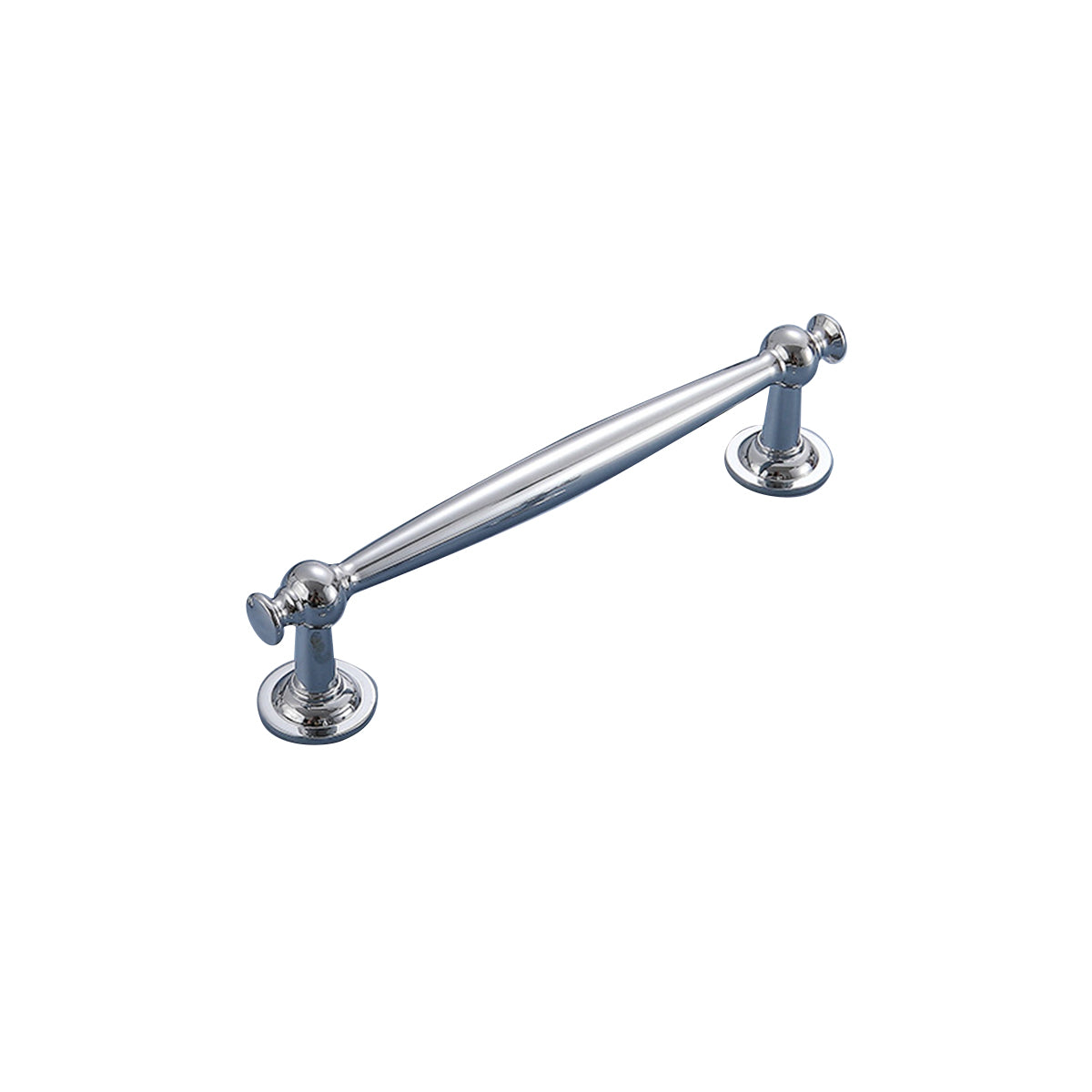 Silver Brass Cupboard & Cabinet Door Handle Pull 96-192mm Hole Spacing