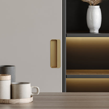 Recessed Cabinet Handle for Sliding Doors 3 Colours