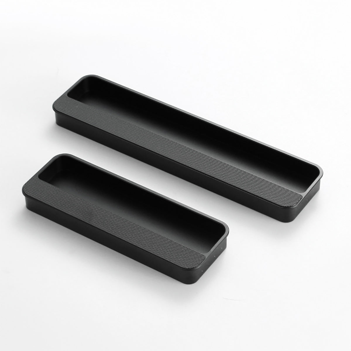 Black Aluminum Alloy Recessed Cabinet Handle 140mm & 200mm