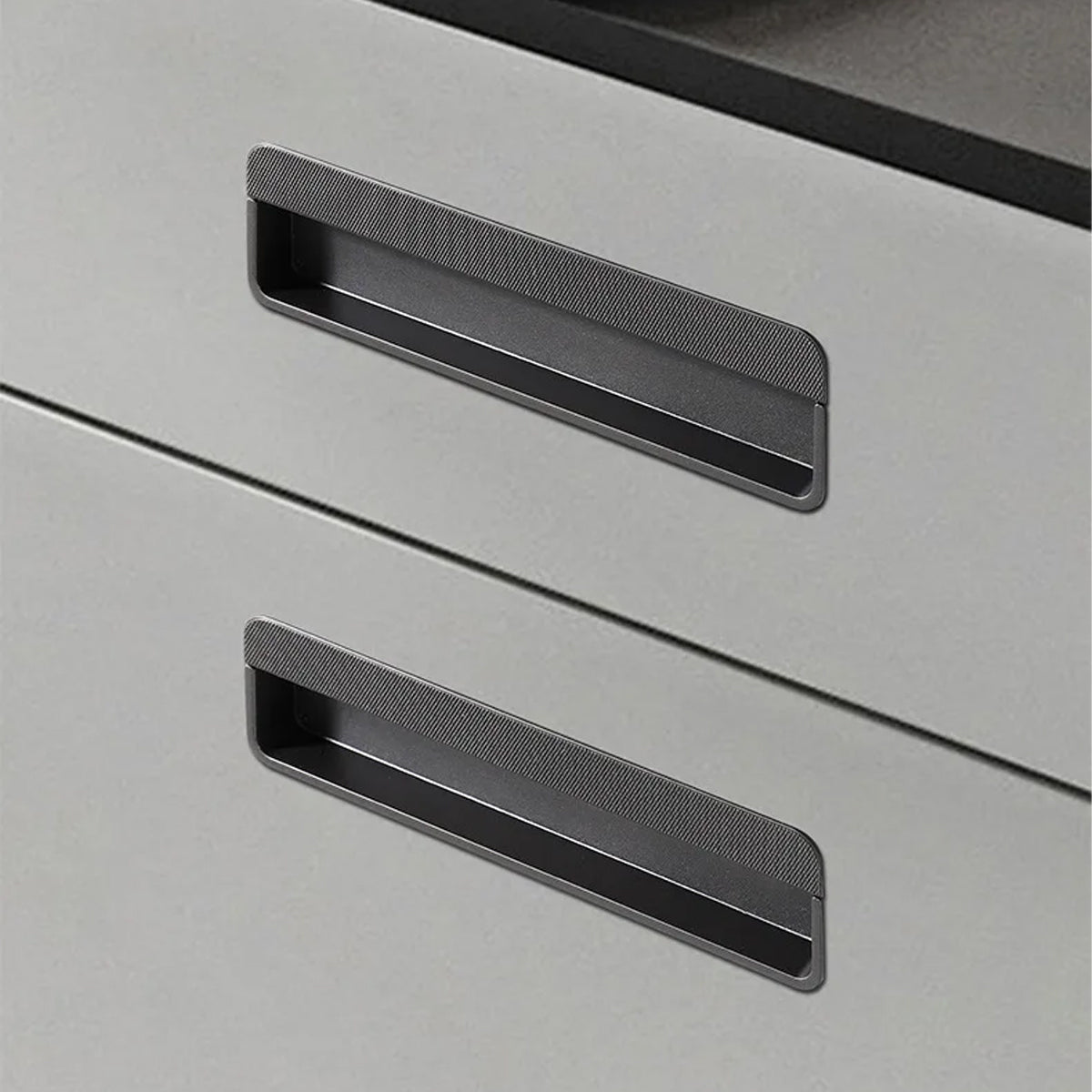Recessed Cabinet Handle for Sliding Doors 3 Colours
