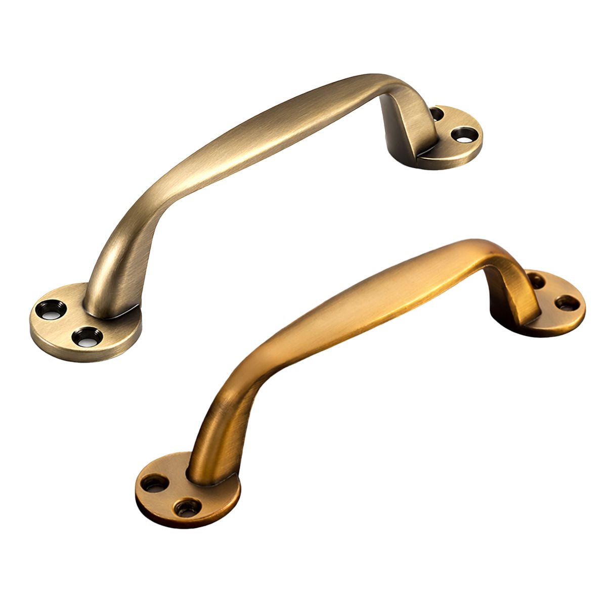 2 Pcs Antique Brass Cabinet Handles with Screws